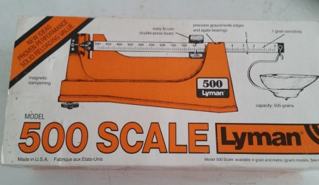 Se vende bascula LYMAN 500, prácticamente sin uso, viene de una persona mayor que apenas recargó.

50€ 01