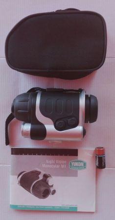 MONOCULAR DE VISIÓN NOCTURNA - MARCA YUKOM - Modelo NV MT1 24021S  2x24
Usado solo para probarlo y asta 02