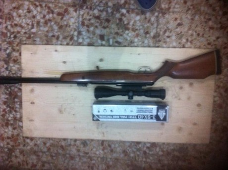 PUES ESO, vendo esta cfx Royal en calibre 5,5 con monturas monopieza y visor leaper nuevecito de 3-9x40 00