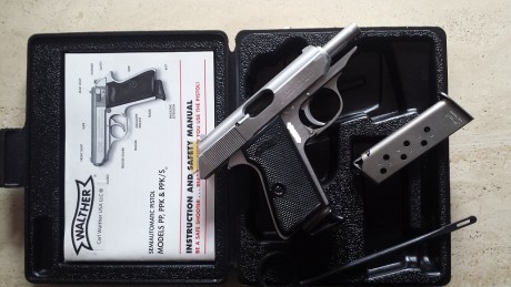 Hola a todos,
Pongo a la venta esta walther ppk/s del cal 380  (9 corto), para financiar otro capricho, 01