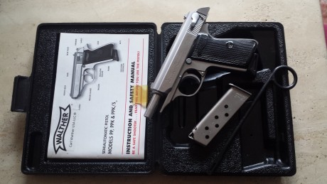 Hola a todos,
Pongo a la venta esta walther ppk/s del cal 380  (9 corto), para financiar otro capricho, 00