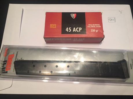 Vendo este cargador de la marca PRO MAG con capacidad para 15 cartuchos valido para pistolas tipo 1911.
Estado 00