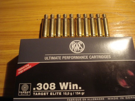 Vendo vainas RWS Target Elite del calibre .308Win. con un  solo tiro efectuado con el mismo rifle, del 01