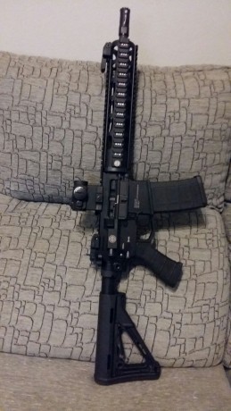 Se vende este Ar15 recien estrenado con apenas 100 disparos. Es el modelo nuevo de Astra. Cañon de 12.5".
Se 20