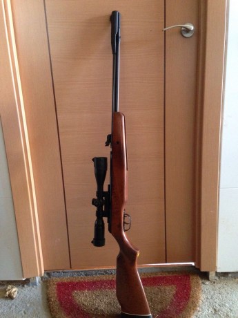 PUES ESO, vendo esta cfx Royal en calibre 5,5 con monturas monopieza y visor leaper nuevecito de 3-9x40 72