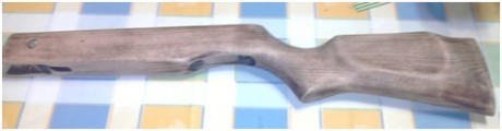 Esta es la customización de una Gamo Mod. 600. Me llevo varios meses de trabajo, pero, al fin terminé.
Tened 01