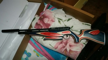 Buenas compañeros.  
Queria compartir con vosotros mi nueva adquisición.
De manos de El Perromalo airguns, 10