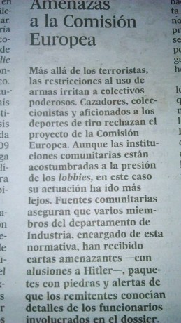 No sé si estais al tanto de esta noticia:

https://ukshootingnews.wordpress.com/2015/11/17/the-eu-will-publish-a-total-semi-auto-rifle-ban-proposal-tomorrow/

Pero 170