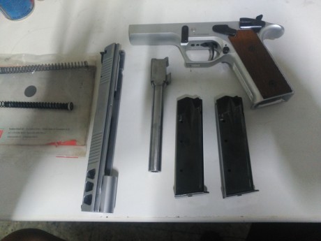 Vendo Pardini gt9 6"
Buen estado general
Tiene una dilatación en el cañón,cerca de la recamara,la 50