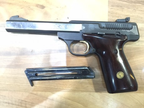 VENDO PISTOLA BROWNING BuckMark 22

Esta en buen estado, no falla, agrupa bien

Un cargador, no tiene 01