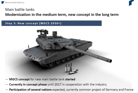 A simple vista parece un "MBT Revolution" fabricado por Rheinmetall, al que le han puesto un 130