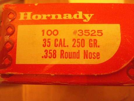 Vendo 100 vainas del calibre .35 Whelen con un solo tiro y pasadas por Tumbler con 100 puntas Hornady 01