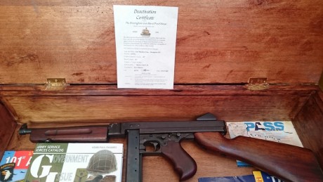 :ganster: Vendo Subfusil Thompson M1A1 de 1944. Inutilizada. Adquirida en Francia, Carentan, Normandia. 02