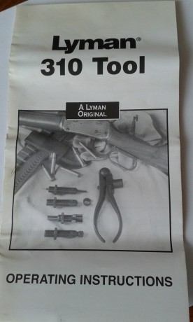 Vendo kit de recarga del 44-40 de Lyman compuesto de prensa de mano pequeña Lyman 310 y juego de 4 dies 02