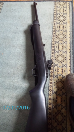 Se vende rifle semiautomático  ruger 44 mag. Con base para instalar visor holografico.tambien cambio por 00