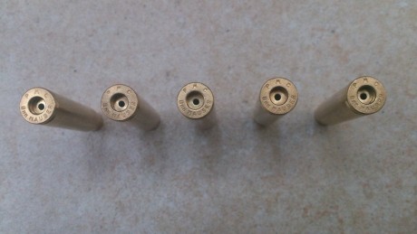 Hola, vendo 100 vainas completamente nuevas del calibre 8x57 de la marca PMC. Están en Madrid. El precio 01