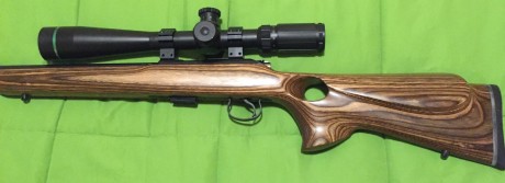 Vendo carabina CZ455 Thumbhole calibre 22, con visor Muller 8-32x44, la carabina solo ha sido utilizada 01