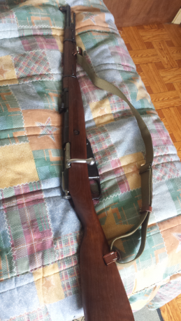 Mosin nagant modelo corto m38.calibre 7,62x54r.con maneta de cerrojo curbada.peine de recarga.correa y 01