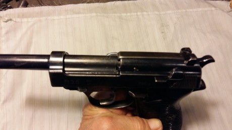 Lo dicho que vendo mi Pistola Walther  P 38  ac 41 de 9mm parabelun guiada en F, pavon orijinal extriado 21