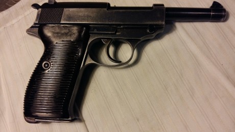 Lo dicho que vendo mi Pistola Walther  P 38  ac 41 de 9mm parabelun guiada en F, pavon orijinal extriado 20