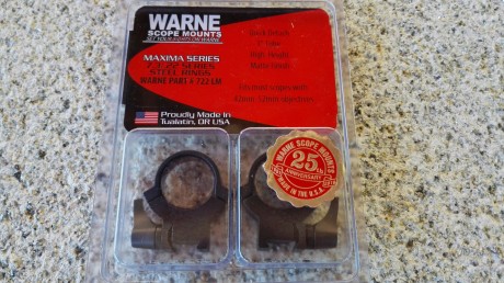 Hola a todos.

Vendo visor BUSHNELL Trophy XLT 4-12x40 con retícula Multi-X, tubo de 1" (25,4mm), 31