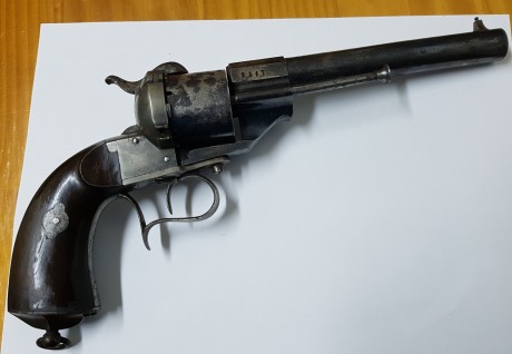 Vendo Revolver ORBEA Hermanos Eibar Modelo con sistema Lefaucheux, versión producida en la zona de Guipuzcua 01