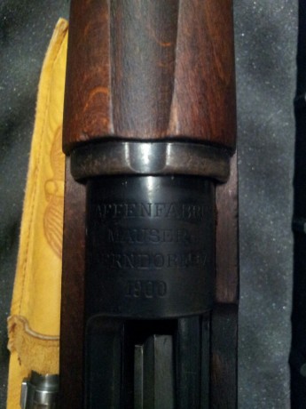 Vendo rifle carl gustaf mauser m 96 6,5x55 del año 1900, también incluyo 100 vainas lapua, dies 6.5x55 01