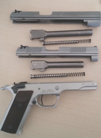 Hola a tod@s,

Vendo mi Pardini GT 45S de 5" con conversión al 9 mm de 6"

Armazón de ERGAL
Corredera 20