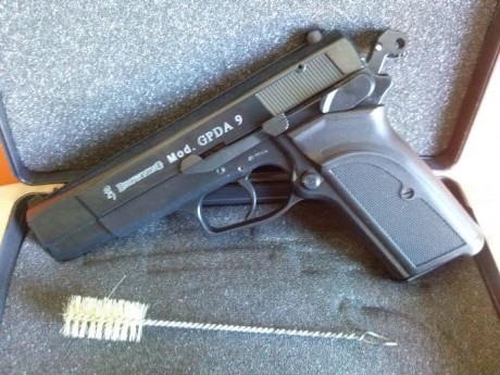 Venta de pistola Browning gpda9 detonadora, totalmente nueva, nunca disparada. Con su maletín.
Precio 00