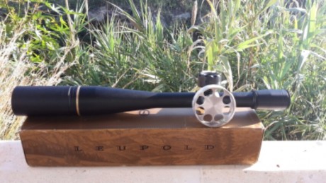 vende leupold competition 45x con:

reticula mildot 20x
parasol leupold
rueda paralaje aluminio
torreta 00