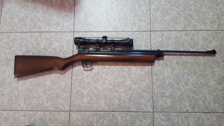Vendo carabina Crosman mod. 2260. CO2 cal. 5.5. Visor incluído.

Precio: 80€ 00