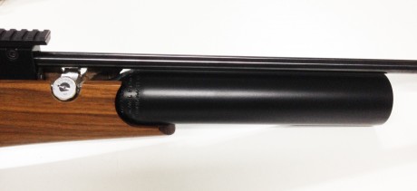 Vendo carabina Theoben, en calibre 5.5 con culata de nogal,
sistema de llenado "V" Rápido con 00