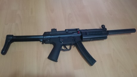 Buenas 

Vendo GSG 5 (MP5) calibre 22
Producto de German Sport Guns (GSG), replica muy conseguida del 62