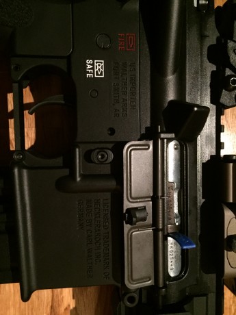 Vendo HK416 D10RS  .22LR practicamente nueva, con 3 sesiones en galería de tiro, habiendo disparado unos 00