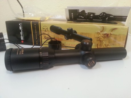 VISOR SHILBA SAFARI MAX
Vendo visor Shilba Safari Max 1, 5-6x24 con retícula iluminada de punto de punto 02