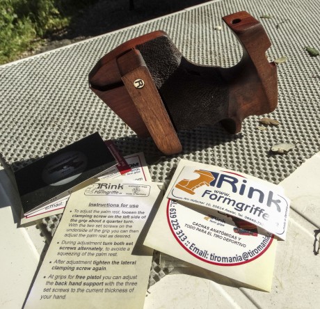 Pongo a la venta esta cacha RINK para la pistola de aire MORINI CM 162EI, a ESTRENAR la vendo por ser 02