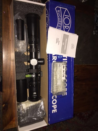 Se vende Visor IOR Valdada Spyder 9-36x44 con retícula balística MP-8 Xtreme. Visor compacto montado en 00