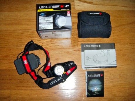 Linterna frontal de la firma alemana Led Lenser modelo H7, en perfecto estado. Con tecnología Advanced 02