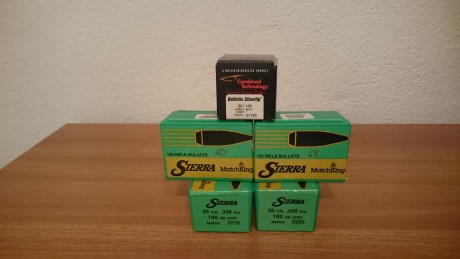 Vendo lote de puntas calibre 30..!!
Sierra HPBT 180 una caja
Sierra HPBT 190 una caja
Sierra HPBT 168 02