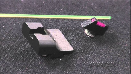 Buenas pongo a la venta un juego de miras marca Warren tactical. Punto de fibra rojo o también verde.

Están 00