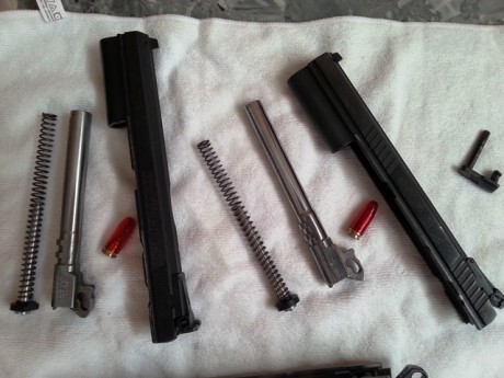 Hola.
Por problemas físicos vendo mi CZ 75 TS con dos carros, uno del .40 S&W y otro del 9 Pb.
Pistola 61