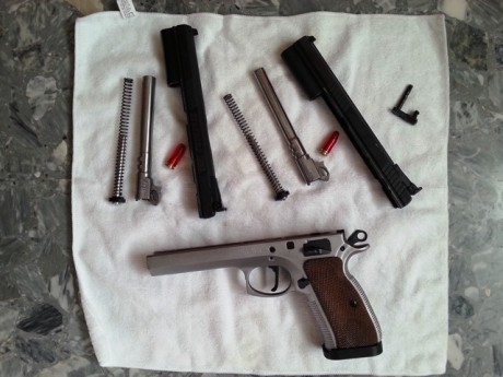 Hola.
Por problemas físicos vendo mi CZ 75 TS con dos carros, uno del .40 S&W y otro del 9 Pb.
Pistola 60