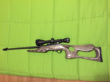 Cambio Ruger 10/22 por revolver SAA Uberti Calibre 45LC, con cañon de 4-3/4, la carabina va con un visor, 02