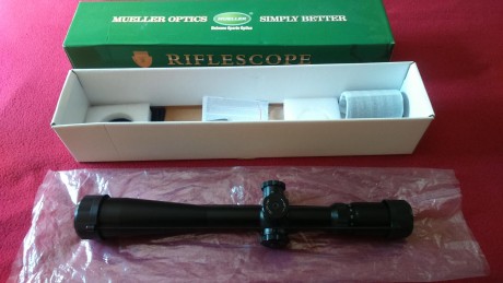 Vendo Mueller 8-32X44, estado impecable (yo diría tranquilamente que al 95%), comprado hace un año y estuvo 01