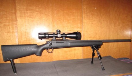 Vendo  un rifle Remington 700 police  calibre  .308 Winchester con visor Bushnell Elite Tactical
4.5-30x 01