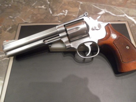 cambio revolver 686 de 6"  , inox y cal 357 en perfecto por arco de poleas , tradicional o lombow 01