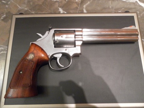 cambio revolver 686 de 6"  , inox y cal 357 en perfecto por arco de poleas , tradicional o lombow 00