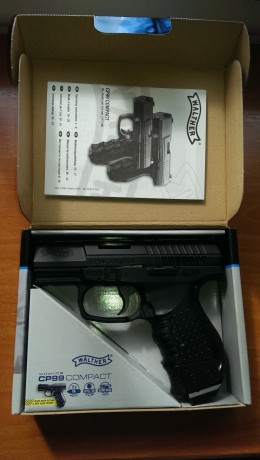 En venta pistola Umarex modelo Walther CP 99 Compact cal. 4,5 BB en estado seminueva con caja original, 01