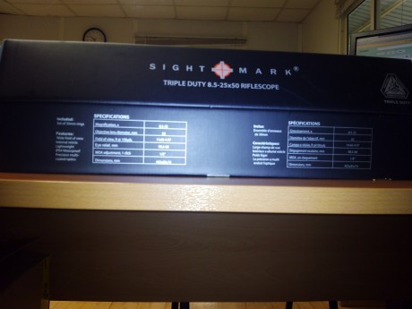 Vendo visor Sightmark 8.2-25x50. Reticula mil dot iluminada  2 colores, verde y rojo y diez intensidades 00