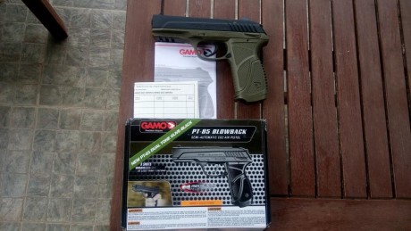 Se vende Gamo PT-85 completamente nueva, la compre para mi hijo pero al final ha dicho que no. Tiene factura 01